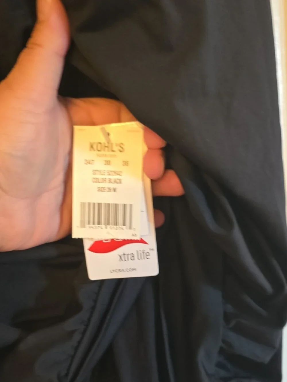 Land's End Black Swim Top with Adjustable Straps Size 26W
